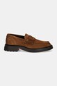 Semišové mokasíny Tommy Hilfiger HILFIGER COMFORT LWT SDE LOAFER FM0FM05263 hnedá AW24