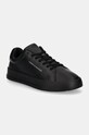 Tommy Hilfiger sneakersy skórzane TH COURT LEATHER GRAIN ESS niska czarny FM0FM05297