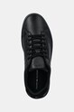 Tommy Hilfiger sneakersy skórzane TH COURT LEATHER GRAIN ESS czarny FM0FM05297