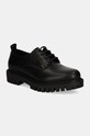 Tommy Hilfiger półbuty skórzane CASUAL HILFIGER CHUNKY LTH SHOE skóra licowa czarny FM0FM05301