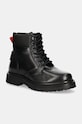 Високі черевики Tommy Jeans TJM LACE UP BOOT casual чорний EM0EM01446