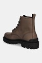 Obuwie Tommy Jeans buty skórzane TJM LEATHER LACE UP BOOT EM0EM01447 brązowy
