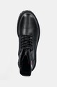 Tommy Jeans buty skórzane TJM LACE UP MID BOOT SMOOTH czarny EM0EM01471