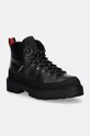 Обувки Tommy Jeans TJM HIKING BOOT WL гладка кожа черен EM0EM01491