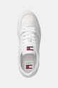 Tommy Jeans sneakers din piele THE GREENWICH MIX MEDIA alb EM0EM01444
