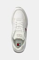 Tommy Jeans sneakers din piele TJM RUNNER FULL LEATHER ESS alb EM0EM01445