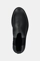 Calvin Klein sztyblety skórzane CHELSEA BOOT RUB czarny HM0HM01610