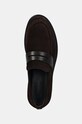 Calvin Klein mocasini din piele intoarsa MOCCASIN SUE maro HM0HM01621