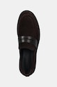 Calvin Klein mokasyny zamszowe MOCCASIN SUE brązowy HM0HM01621