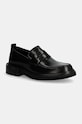 Kožené poltopánky Calvin Klein MOCCASIN casual čierna HM0HM01682