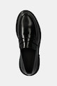 Kožené poltopánky Calvin Klein MOCCASIN čierna HM0HM01682