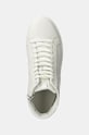 Кожени маратонки Calvin Klein HIGH TOP LACE UP бял HM0HM01547