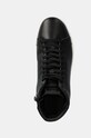 Kožené tenisky Calvin Klein HIGH TOP LACE UP čierna HM0HM01547