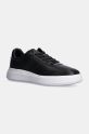 Sneakers boty Calvin Klein LOW TOP LACE UP HF přírodní kůže černá HM0HM01551