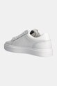 Boty Sneakers boty Calvin Klein LOW TOP LACE UP W/ ZIP MONO HM0HM01555 bílá