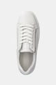 Sneakers boty Calvin Klein LOW TOP LACE UP W/ ZIP MONO bílá HM0HM01555
