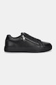 Calvin Klein sneakersy LOW TOP LACE UP W/ ZIP MONO HM0HM01555 czarny NC24