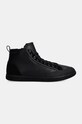 Kožené tenisky Calvin Klein HIGH TOP LACE UP HM0HM01586 čierna NC24