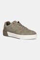 Замшеві кросівки Calvin Klein LOW TOP LACE UP BSKT SUE Planet friendly зелений HM0HM01591