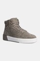 Calvin Klein velúr sportcipő HIGH TOP LACE UP BSKT SUE magas szürke HM0HM01592