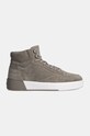 Calvin Klein velúr sportcipő HIGH TOP LACE UP BSKT SUE HM0HM01592 szürke NC24
