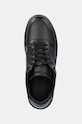 Kožené tenisky Calvin Klein LOW TOP LACE UP BSKT LTH čierna HM0HM01624