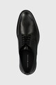 Kožne cipele Tommy Hilfiger CORE RWB HILFIGER TEXT LTH SHOE crna FM0FM05255