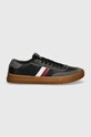 Tommy Hilfiger sneakersy skórzane TH CUPSET 1A2 LTH MIX FM0FM05118 czarny AW24