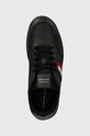 Кожаные кроссовки Tommy Hilfiger TH BASKET CORE LITE чёрный FM0FM05116