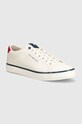 Tommy Hilfiger sneakers TH HI VULC LOW CORE SEASONAL piele alb FM0FM05110