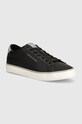 Tenisky Tommy Hilfiger TH HI VULC LOW CORE SEASONAL usňová koža čierna FM0FM05110