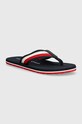 Tommy Hilfiger slapi COPRORATE HILFIGER BEACH SANDAL bleumarin FM0FM05094