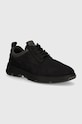 Tommy Hilfiger sneakers in camoscio HILFIGER NUBUCK MIX HYBRID SHOE bassa nero FM0FM05092