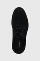 Tommy Hilfiger półbuty zamszowe LIGHT HILFIGER LWT SUEDE SHOE granatowy FM0FM05088