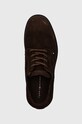 Замшеві туфлі Tommy Hilfiger FLEXIBLE HILFIGER SDE DERBY SHOE коричневий FM0FM05087
