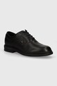 Шкіряні туфлі Tommy Hilfiger FLEXIBLE HILFIGER LTH OXF SHOE лицьова шкіра чорний FM0FM05086