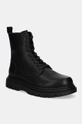 Armani Exchange scarpe in pelle con lacci nero XUM018.XV874.00002