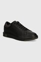 Armani Exchange sneakersy skórzane niska czarny XUX123.XV534.U181