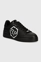 Philipp Plein sneakers din piele Lo-Top Hexagon mic de statură negru MSC3981.PLE005N.0202