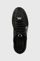 μαύρο Δερμάτινα αθλητικά παπούτσια Philipp Plein Lo-Top Hexagon