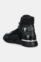 Obuwie Philipp Plein sneakersy skórzane Hi-Top Hexagon MSC4012.PLE010N.0202 czarny