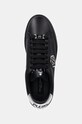 Philipp Plein sneakers din piele Nappa Lo-Top Hexagon negru USC0676.PLE075N.0202