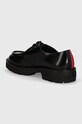 Boty Kožené polobotky Tommy Jeans TJM SMART DERBY SHOE EM0EM01418 černá