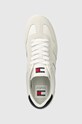 Tenisky Tommy Jeans TJM LEATHER RETRO CUPSOLE biela EM0EM01414