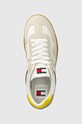 Tommy Jeans sneakers TJM LEATHER RETRO CUPSOLE alb EM0EM01414