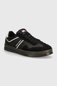 Tommy Jeans sneakersy TJM LEATHER RETRO CUPSOLE syntetyczny czarny EM0EM01414