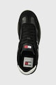 Tommy Jeans sneakers TJM LEATHER RETRO CUPSOLE negru EM0EM01414