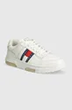 bianco Tommy Jeans sneakers in pelle THE BROOKLYN LEATHER Uomo