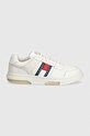 Кожаные кроссовки Tommy Jeans THE BROOKLYN LEATHER EM0EM01429 белый AW24