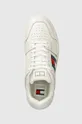 λευκό Δερμάτινα αθλητικά παπούτσια Tommy Jeans THE BROOKLYN LEATHER